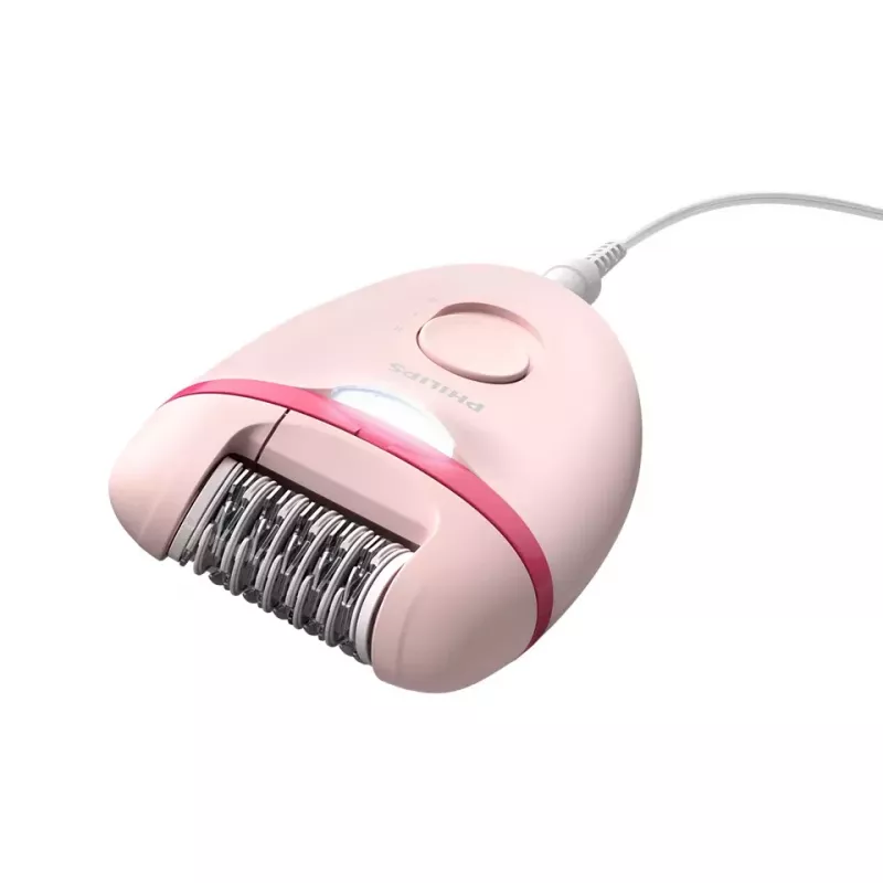 Philips Satinelle Essential BRE285/00 epilatore con filo, bianco/rosa