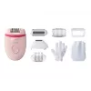 Philips Satinelle Essential BRE285/00 epilatore con filo, bianco/rosa