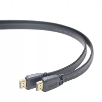 Cavo HDMI-HDMI v2.0 3D TV high speed ethernet 1,8 m piatto (estremità placcate oro)