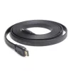 Cavo HDMI-HDMI v2.0 3D TV high speed ethernet 1,8 m piatto (estremità placcate oro)