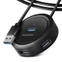 Hub AXAGON HUE-P1AL 4 porte USB 3.2 Gen 1 ROTONDO