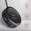 Hub AXAGON HUE-P1AL 4 porte USB 3.2 Gen 1 ROTONDO