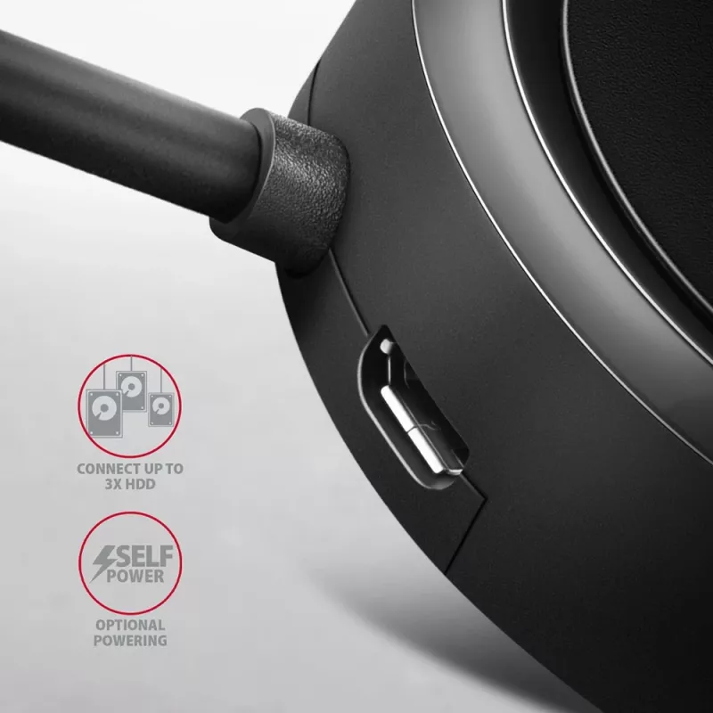 Hub AXAGON HUE-P1AL 4 porte USB 3.2 Gen 1 ROTONDO