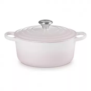 Le Creuset Signature tegame rotondo in ghisa 24 cm shell pink