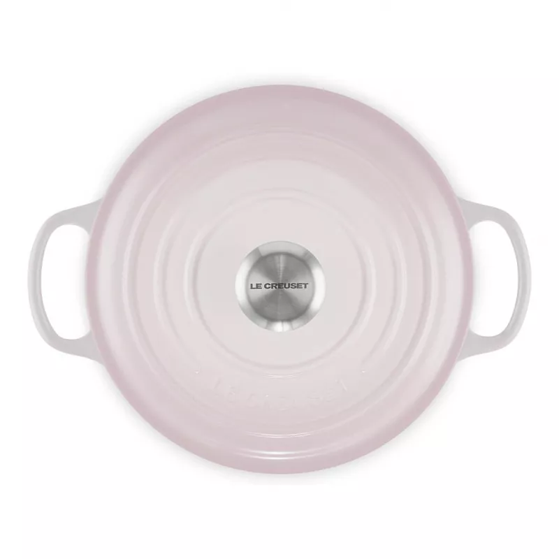 Le Creuset Signature tegame rotondo in ghisa 24 cm shell pink