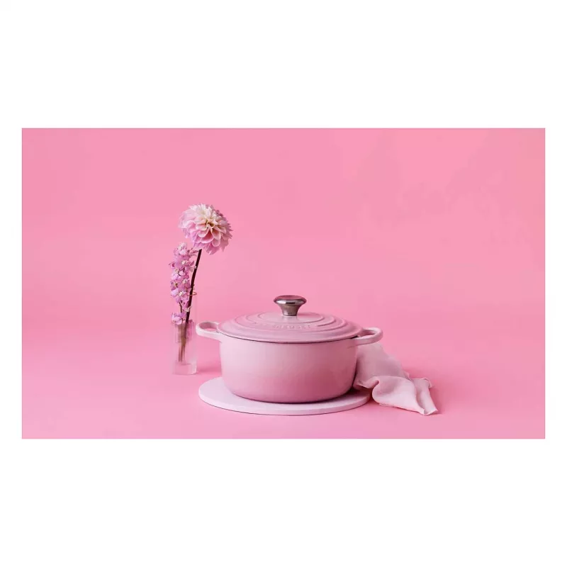 Le Creuset Signature tegame rotondo in ghisa 24 cm shell pink
