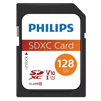 Scheda di memoria Philips 128 GB SDXC UHS-I FM12SD55B/00