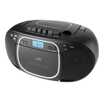 Lettore CD portatile JVC RC-E451B nero — CD/MP3, Bluetooth, FM 87,5–108 MHz, USB, AUX, 3,2 W RMS
