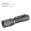 Torcia LED ricaricabile AceBeam P16 1000 lumen grigio