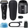 Rasoio a lamina Braun Series 9 9352cc Sport trimmer nero grigio