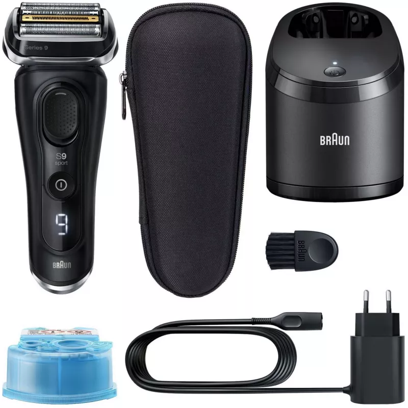 Rasoio a lamina Braun Series 9 9352cc Sport trimmer nero grigio