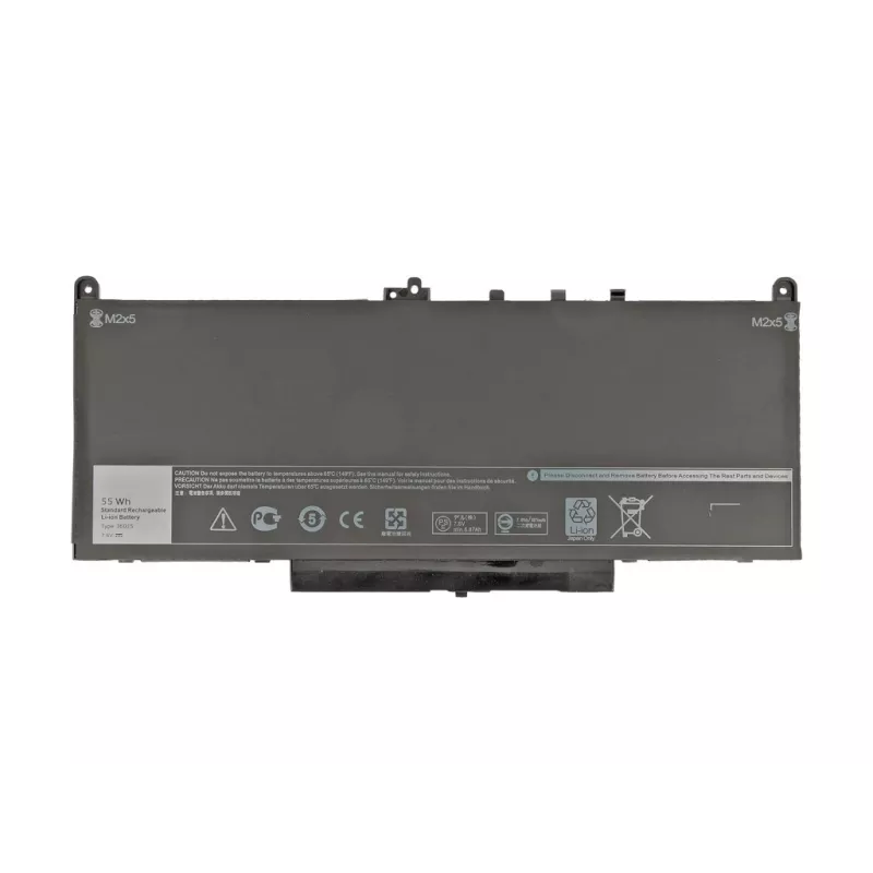 Mitsu batteria per Dell Latitude E7270, E7470, 7200 mAh (55 Wh)