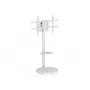 Supporto da terra con ripiano a carrello TECHLY per TV LCD/LED/Plasma 37-86 pollici bianco