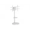Supporto da terra con ripiano a carrello TECHLY per TV LCD/LED/Plasma 37-86 pollici bianco