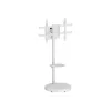 Supporto da terra con ripiano a carrello TECHLY per TV LCD/LED/Plasma 37-86 pollici bianco