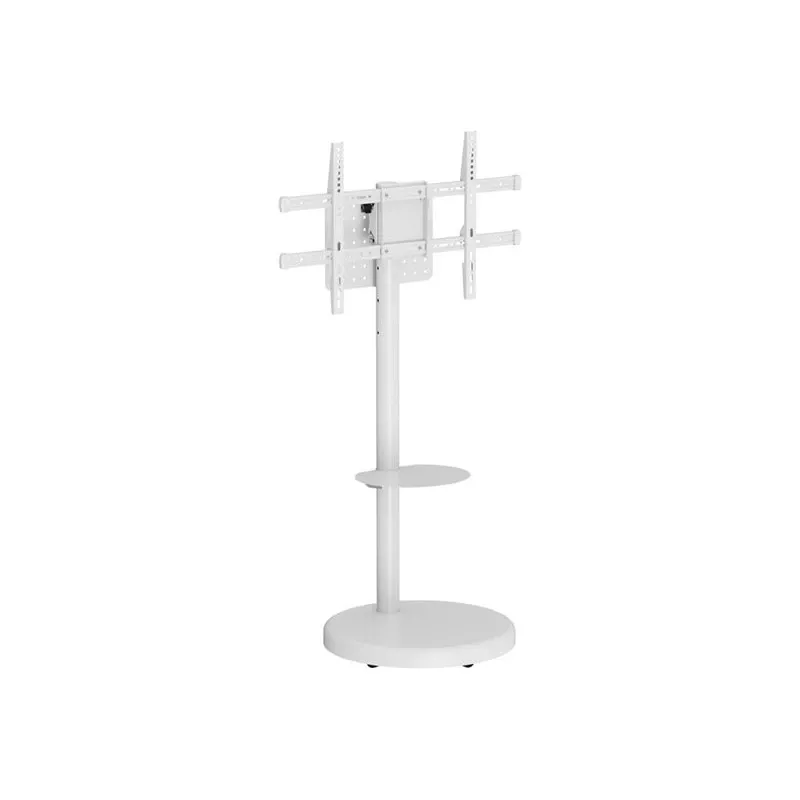 Supporto da terra con ripiano a carrello TECHLY per TV LCD/LED/Plasma 37-86 pollici bianco
