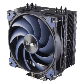 Akasa Alucia H4 Plus - raffreddamento ad aria - 12 cm - 33,1 dB - 56,3 cfm - nero - blu