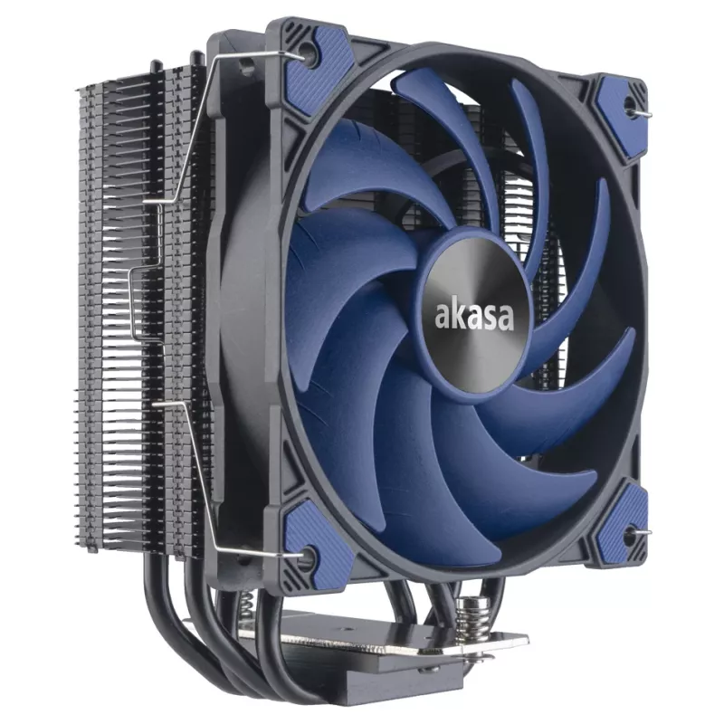 Akasa Alucia H4 Plus - raffreddamento ad aria - 12 cm - 33,1 dB - 56,3 cfm - nero - blu