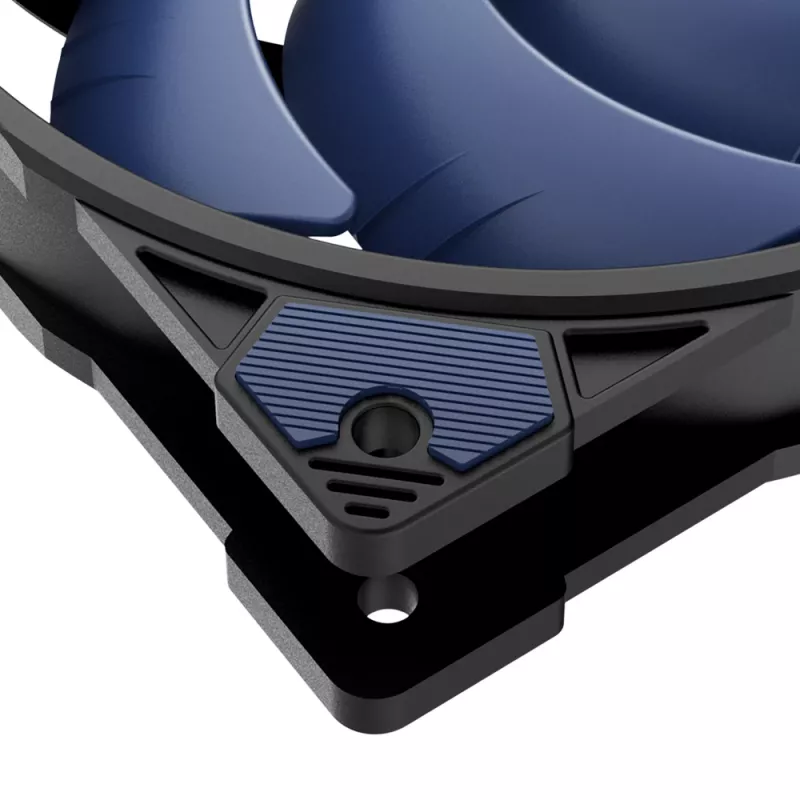 Akasa Alucia H4 Plus - raffreddamento ad aria - 12 cm - 33,1 dB - 56,3 cfm - nero - blu