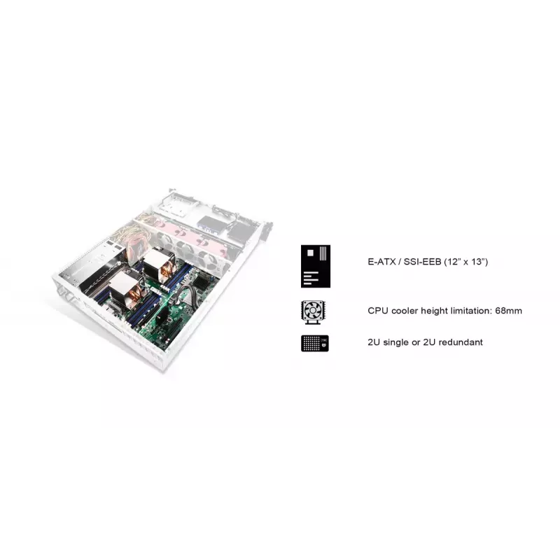 Case per HDD Silverstone RM22-308 2,5/3,5 pollici 10 unità nero bianco
