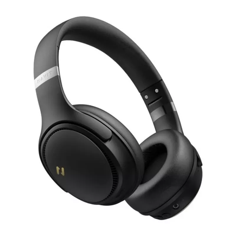 Headset HAVIT H630BT PRO — cuffie in-ear wireless, ANC, nero, per chiamate, musica e sport
