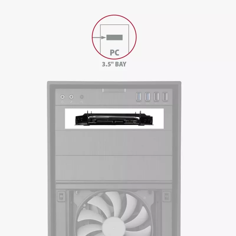 AXAGON RHD-P25 telaio in metallo 2x 2,5 su 3,5/PCI