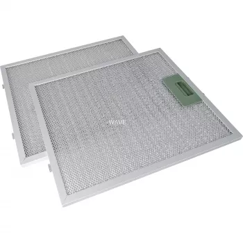 Filtro antigrasso in metallo Respekta MIZ 1259IXCN — filtro di ricambio per cappa aspirante, confezione da 2