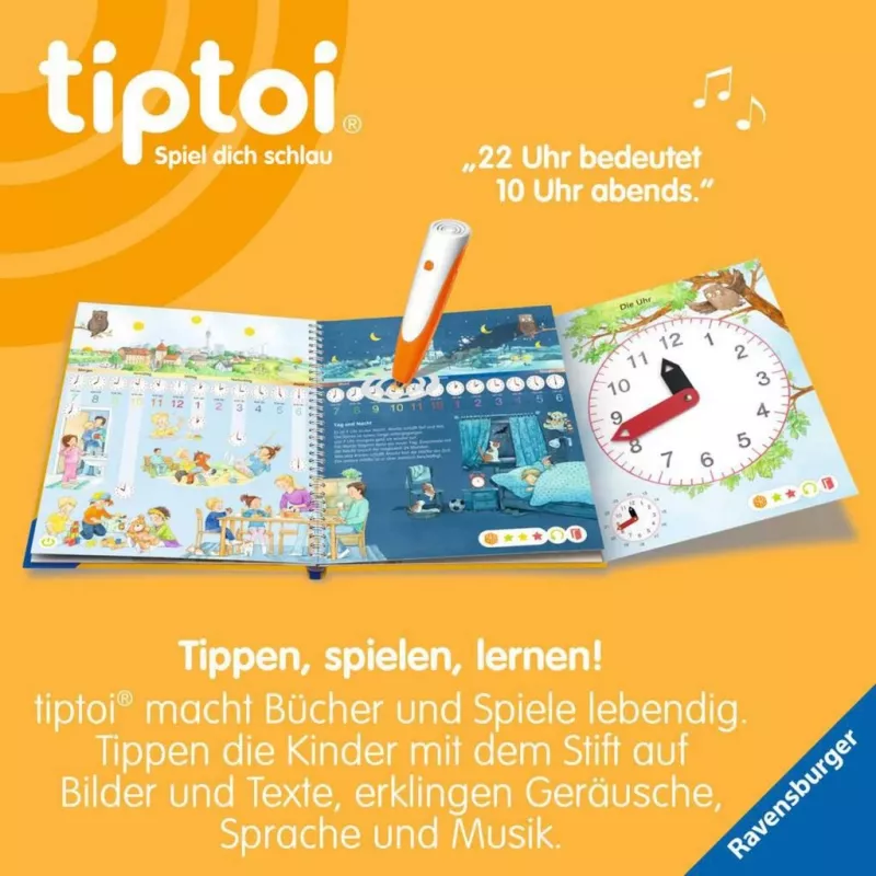 tiptoi Meine Lern-Spiel-Welt: Uhr und Zeit, libro didattico