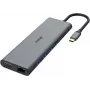 Akasa AK-CBCA28-18BK docking station e replicatore di porte per laptop con filo USB 3.2 Gen 1 (3.1 Gen 1) Type-C nero - grigio (AK-CBCA28-18BK)