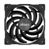 Ventola sottile Akasa Alucia XS 120 mm - nero