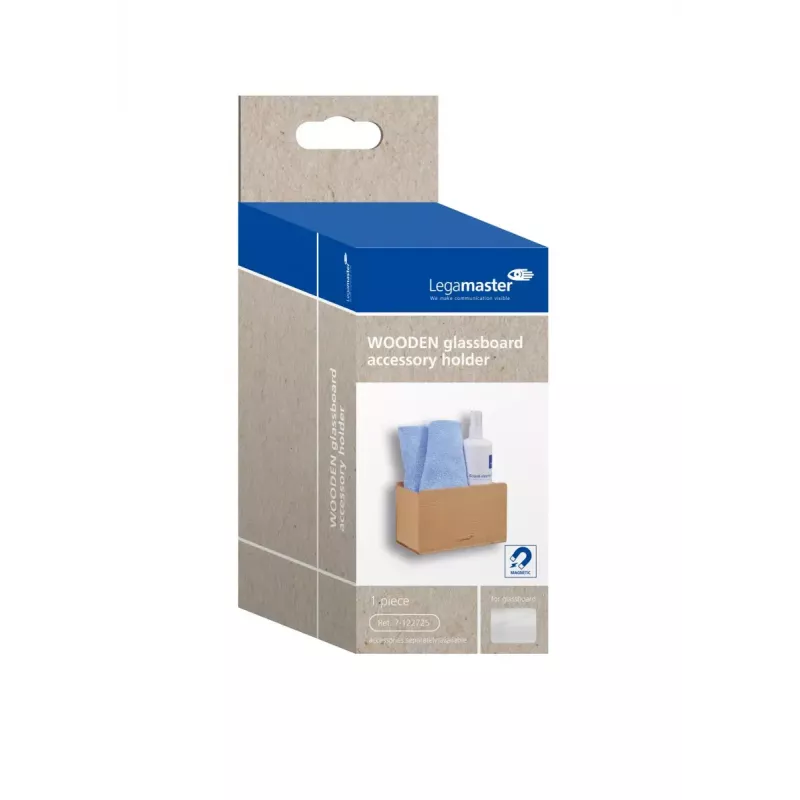 Supporto magnetico in legno per accessori per lavagne in vetro Legamaster 7-122725