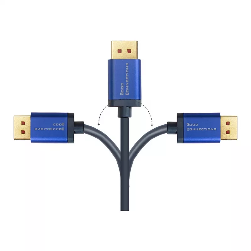 Adattatore cavo video Alcasa 4860-SF030B 3m DisplayPort HDMI nero blu