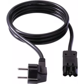 Cavo di collegamento apparecchi BACHMANN spina Schuko/femmina apparecchio GST18-3, nero, 7 m (375.1292)