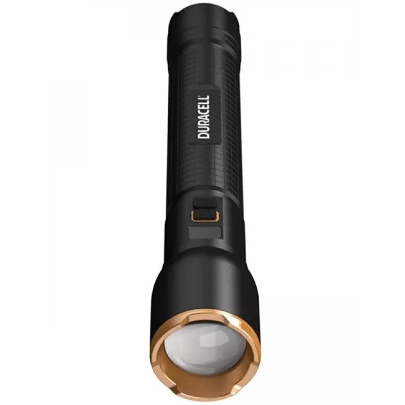 Torcia Duracell DF4000R nera – lampada portatile ricaricabile, design compatto