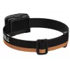 Torcia frontale Duracell DH1000R — nero/arancione, luce ricaricabile a mani libere
