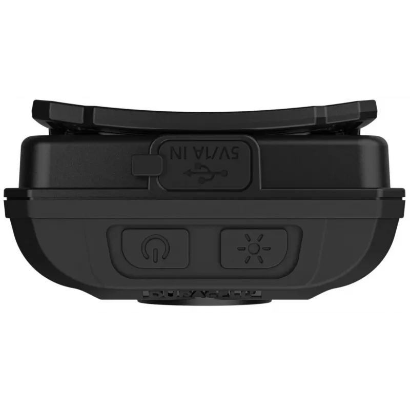 Torcia frontale Duracell DH1000R — nero/arancione, luce ricaricabile a mani libere