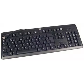 HP 672647-073 Tastiera Office USB spagnola nera full-size con filo