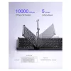 Inateck KB06101_STEEL GRAY Tastiera Home RF Wireless + Bluetooth QWERTZ inglese nera