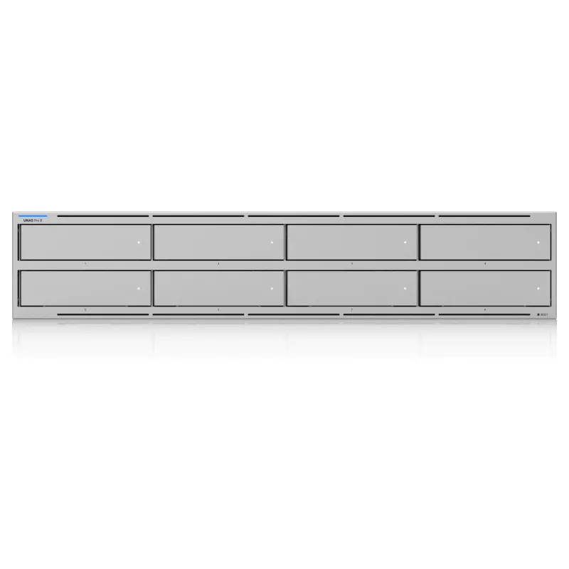 Ubiquiti UniFi UNAS Pro 8 Network Storage, 2HE, Rackmount, 10 Gbit/s, 8x HDD / 2x slot M.2 Integrazioni UniFi (UNAS-PRO-8)
