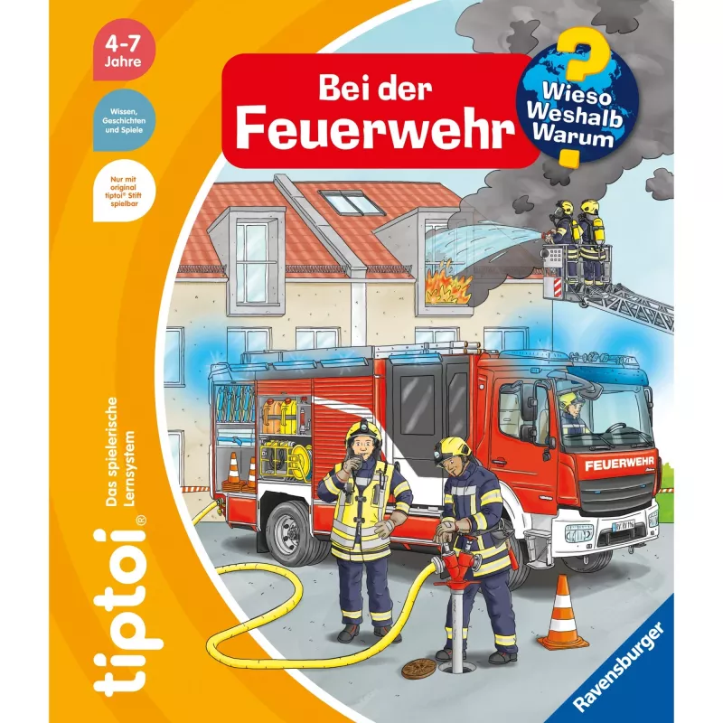tiptoi Wieso? Weshalb? Warum? Bei der Feuerwehr, libro didattico