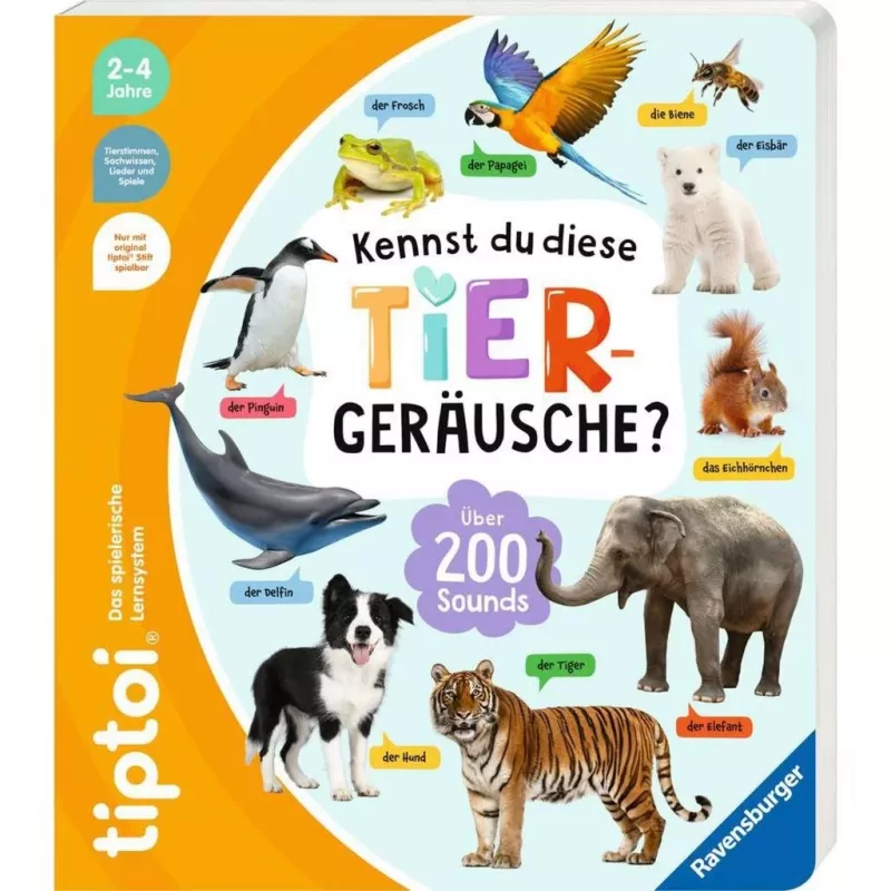 tiptoi Kennst du diese Tiergeräusche?, libro didattico