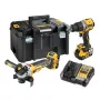 DeWalt DCK2026P2T-QW set combinato DCD805 + DCG405, 18 V XR 2×5,0 Ah nero, giallo