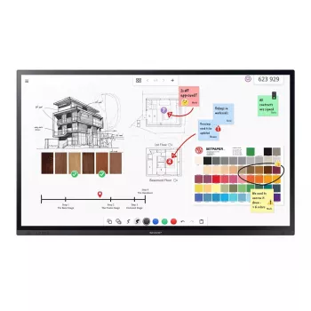 Schermo piatto interattivo Sharp PN-LA862 86 pollici 4K Ultra HD touchscreen nero