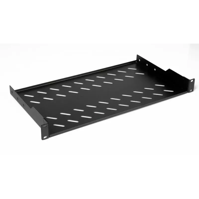 Ripiano fisso per rack EQUIP 19 pollici, 1HE, profondità 400 mm, nero, larghezza 485 mm