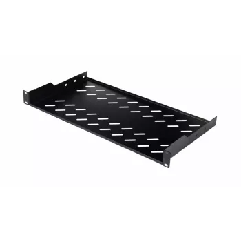 Ripiano fisso per rack EQUIP 19 pollici, 1HE, profondità 400 mm, nero, larghezza 485 mm