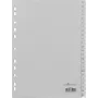 Indice a schede Durable 650810 polipropilene PP grigio