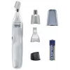 Trimmer di precisione Wahl 3 in 1 per orecchie, naso e sopracciglia, argento