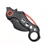 Karambit da tasca SCK K29 – lama fissa, manico nero-rosso