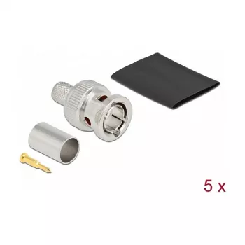Connettore maschio BNC a crimpare RG6 DeLOCK 90026