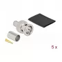 Connettore maschio BNC a crimpare RG6 DeLOCK 90026